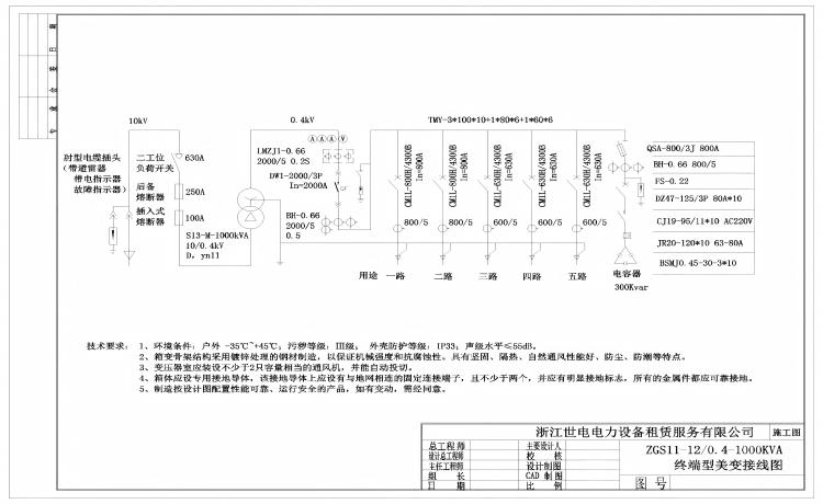 常用1000终端箱式变电站图纸（美变）.jpg